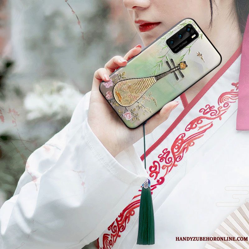 Etui Huawei P40 Blød Af Personlighed Tassel, Cover Huawei P40 Telefonkinesisk Stil
