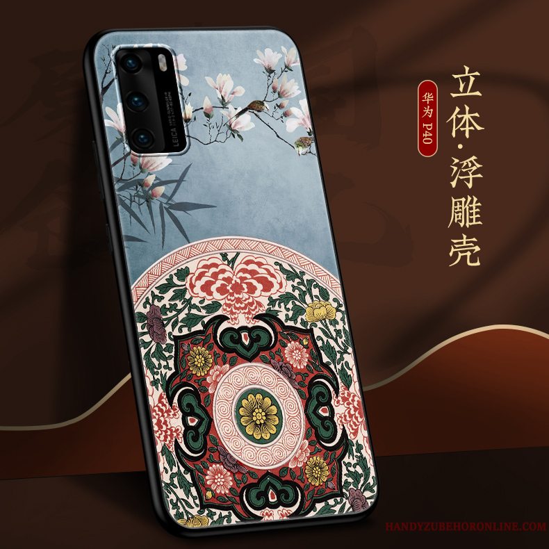 Etui Huawei P40 Kreativ Ny Nubuck, Cover Huawei P40 Blød Kinesisk Stil Af Personlighed