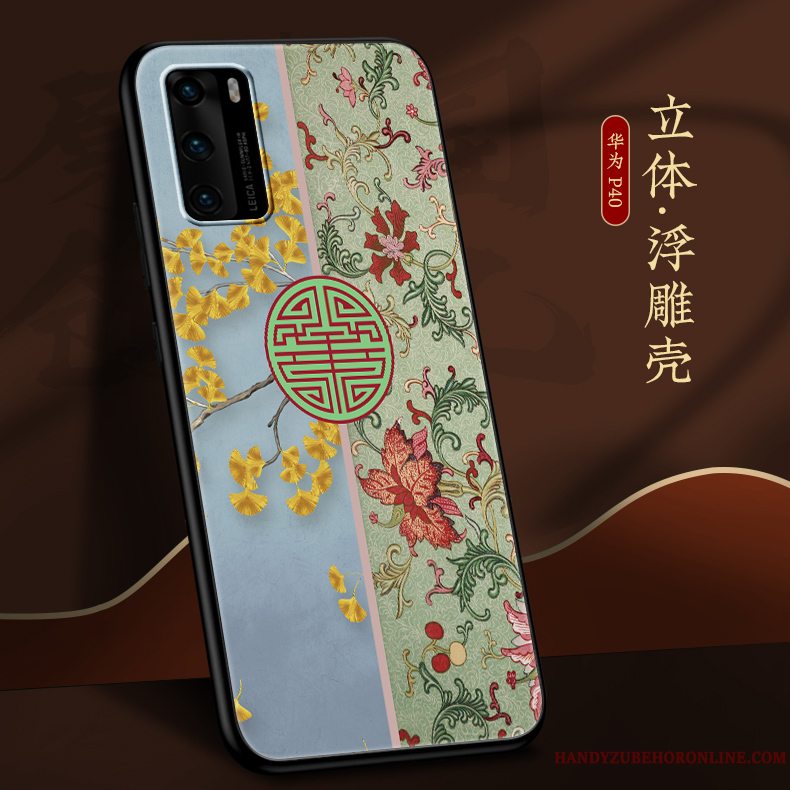 Etui Huawei P40 Kreativ Ny Nubuck, Cover Huawei P40 Blød Kinesisk Stil Af Personlighed