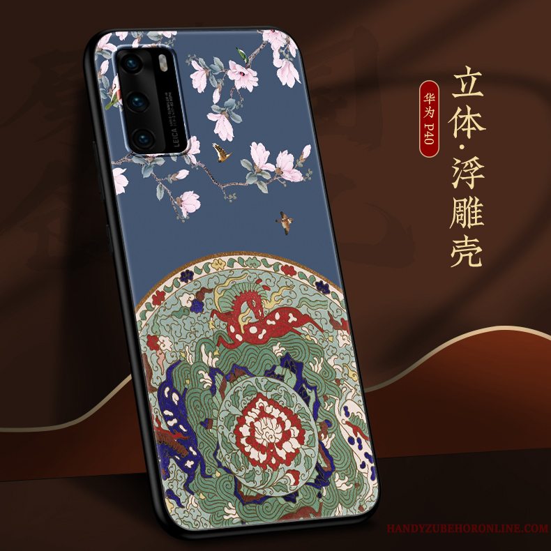 Etui Huawei P40 Kreativ Ny Nubuck, Cover Huawei P40 Blød Kinesisk Stil Af Personlighed