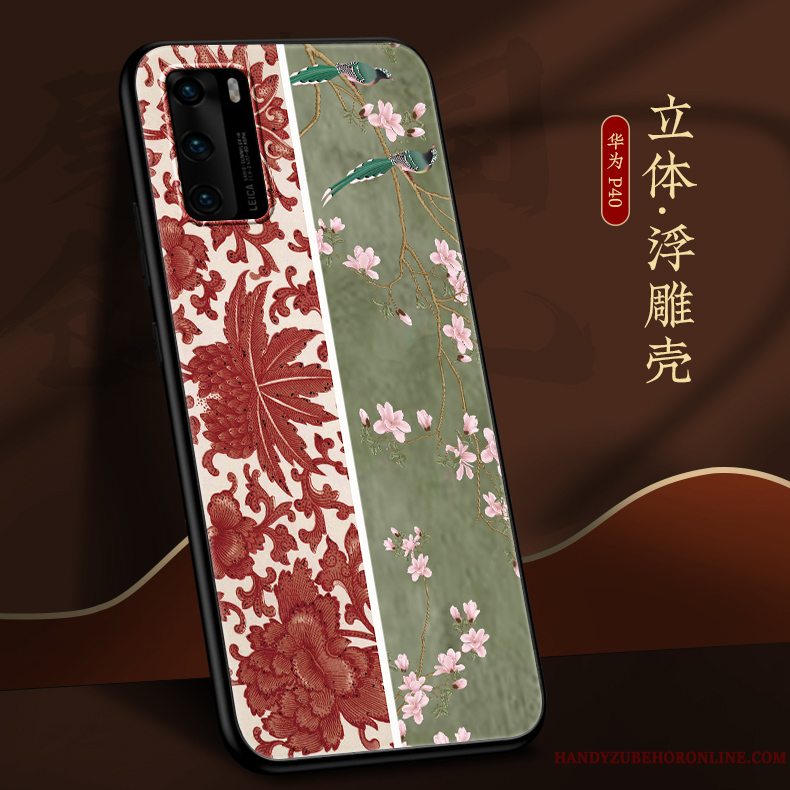 Etui Huawei P40 Kreativ Ny Nubuck, Cover Huawei P40 Blød Kinesisk Stil Af Personlighed