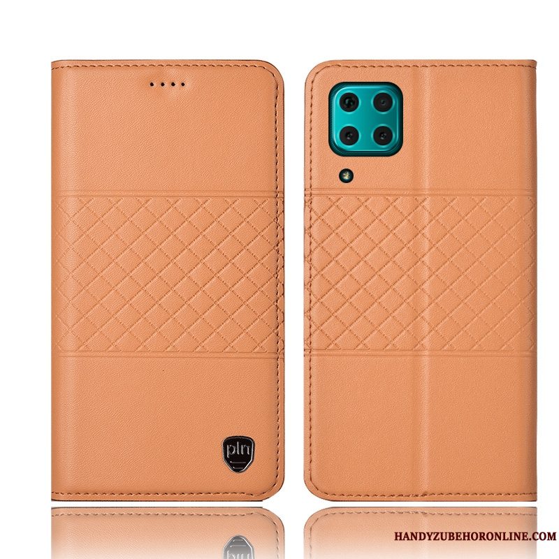 Etui Huawei P40 Lite Beskyttelse Sort Anti-fald, Cover Huawei P40 Lite Læder Telefon