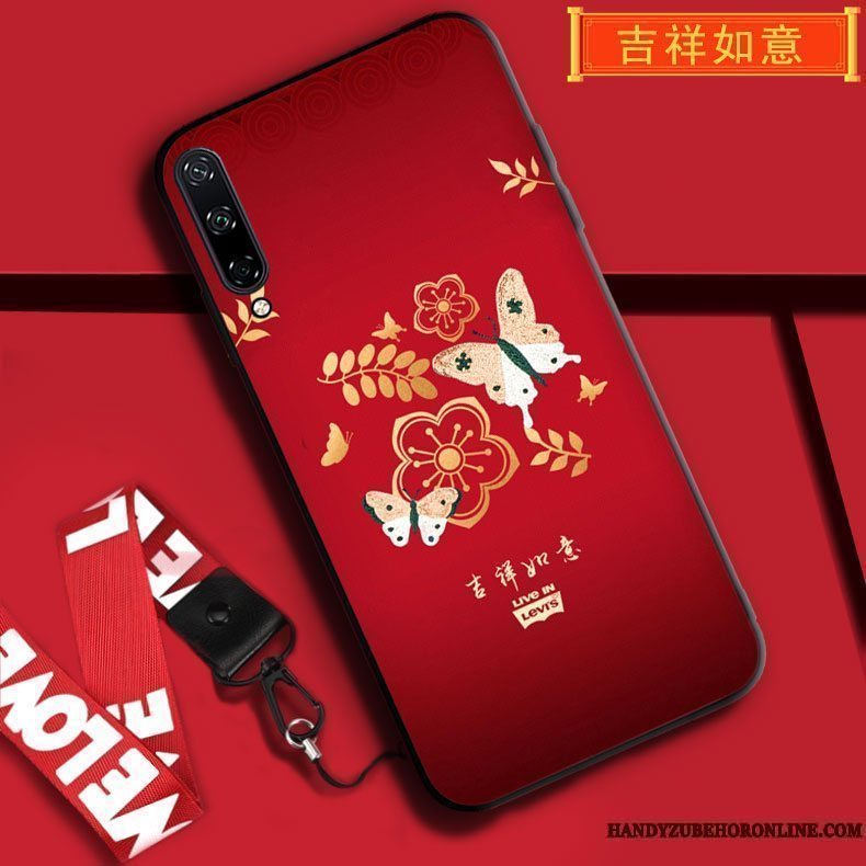 Etui Huawei P40 Lite E Beskyttelse Telefonny, Cover Huawei P40 Lite E Tasker Hængende Ornamenter Rød