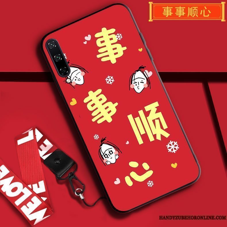 Etui Huawei P40 Lite E Beskyttelse Telefonny, Cover Huawei P40 Lite E Tasker Hængende Ornamenter Rød