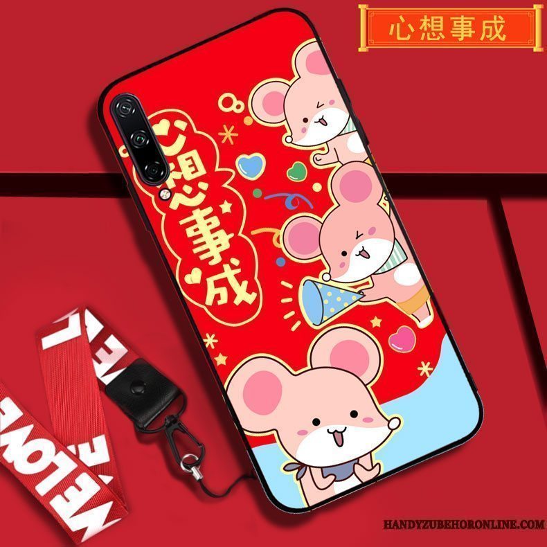 Etui Huawei P40 Lite E Beskyttelse Telefonny, Cover Huawei P40 Lite E Tasker Hængende Ornamenter Rød