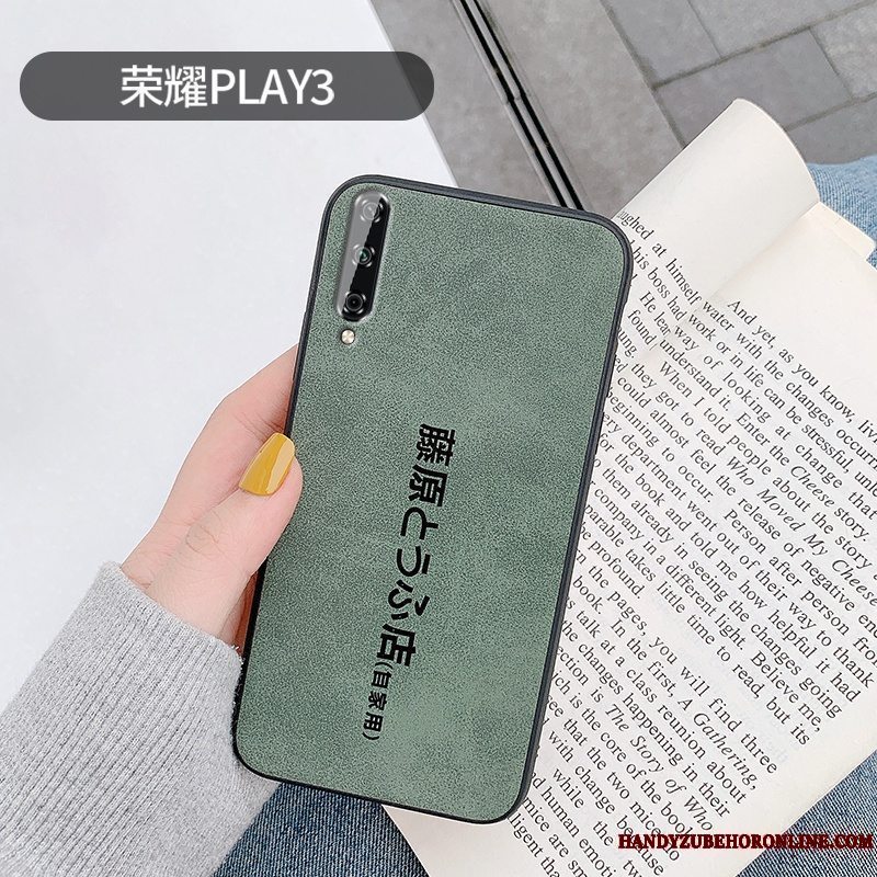 Etui Huawei P40 Lite E Læder Plys Business, Cover Huawei P40 Lite E Vintage Grøn Ny