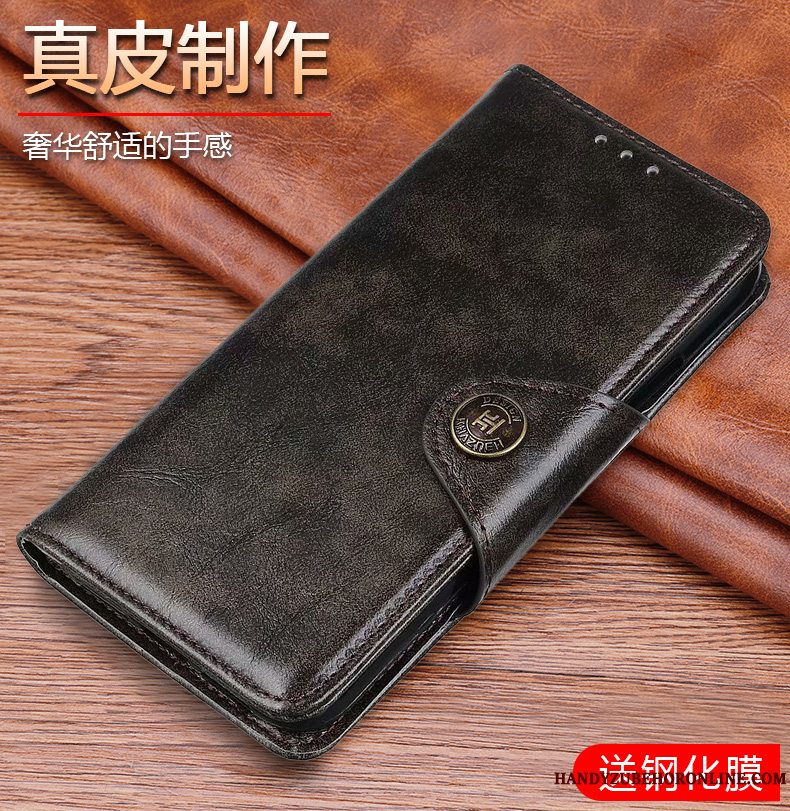 Etui Huawei P40 Lite Folio Anti-fald High End, Cover Huawei P40 Lite Tasker Skærmbeskyttelse Telefon