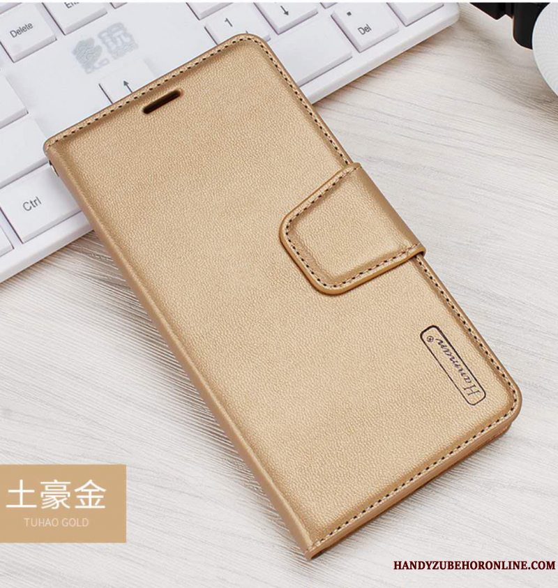 Etui Huawei P40 Lite Læder Anti-fald Lyserød, Cover Huawei P40 Lite Folio Telefon