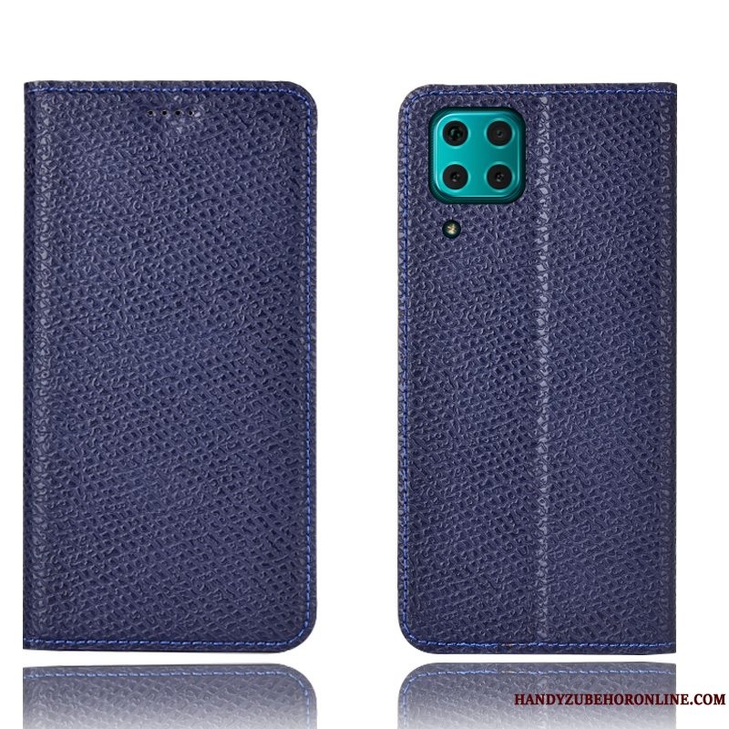 Etui Huawei P40 Lite Tasker Anti-fald Telefon, Cover Huawei P40 Lite Folio Mesh Mønster