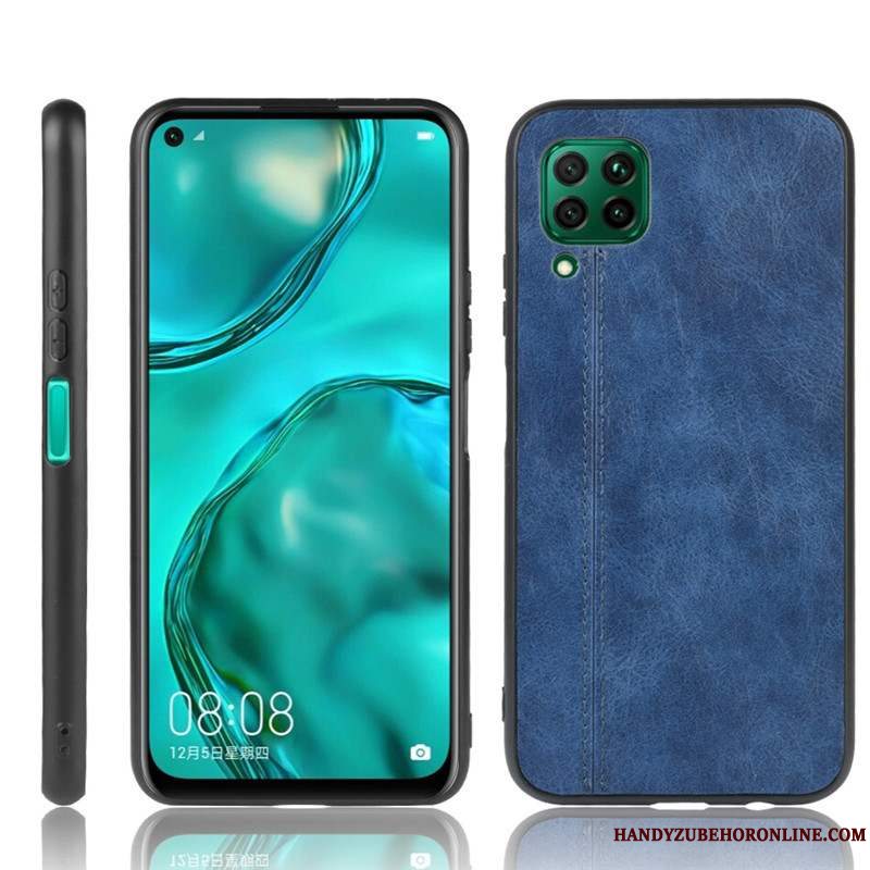 Etui Huawei P40 Lite Tasker Telefonblå, Cover Huawei P40 Lite Beskyttelse Simple