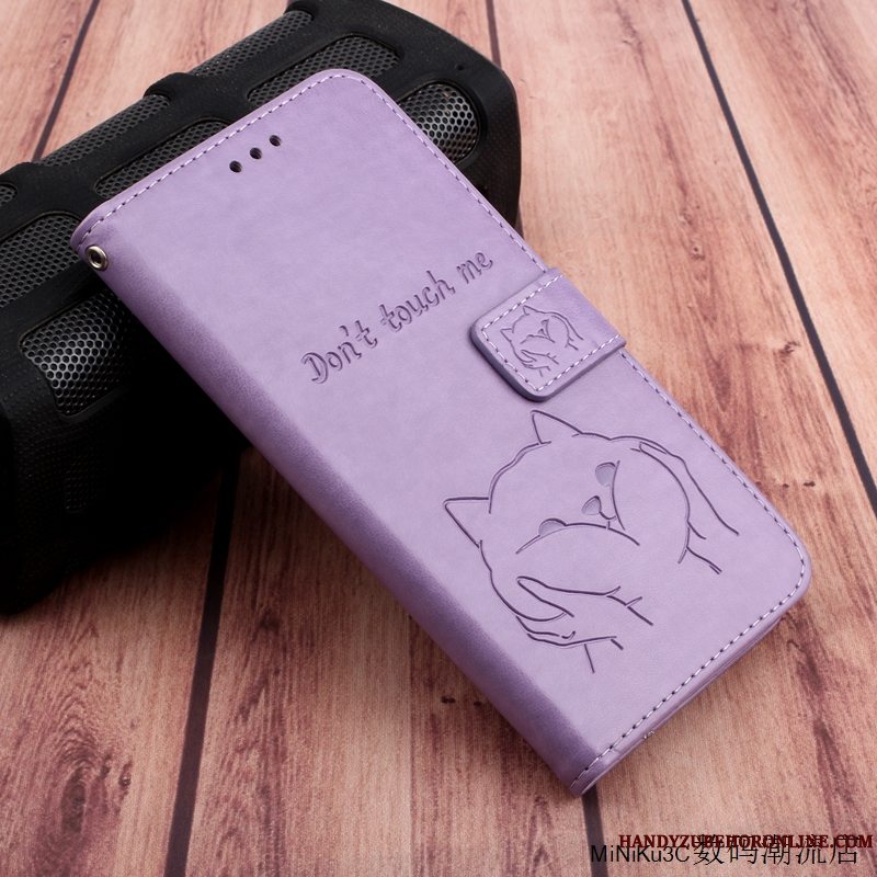 Etui Huawei P40 Lite Tasker Telefonlilla, Cover Huawei P40 Lite Læder Smuk Kat