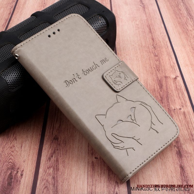 Etui Huawei P40 Lite Tasker Telefonlilla, Cover Huawei P40 Lite Læder Smuk Kat