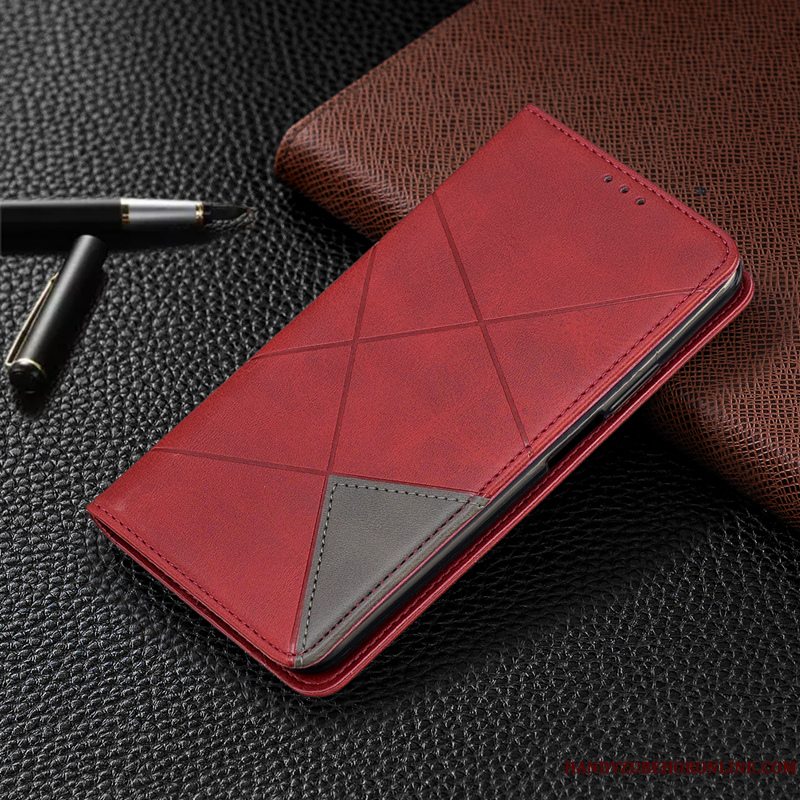 Etui Huawei P40 Læder Telefonbrun, Cover Huawei P40 Tasker