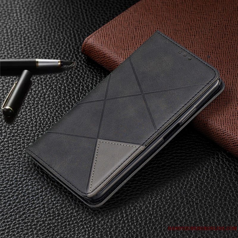 Etui Huawei P40 Læder Telefonbrun, Cover Huawei P40 Tasker