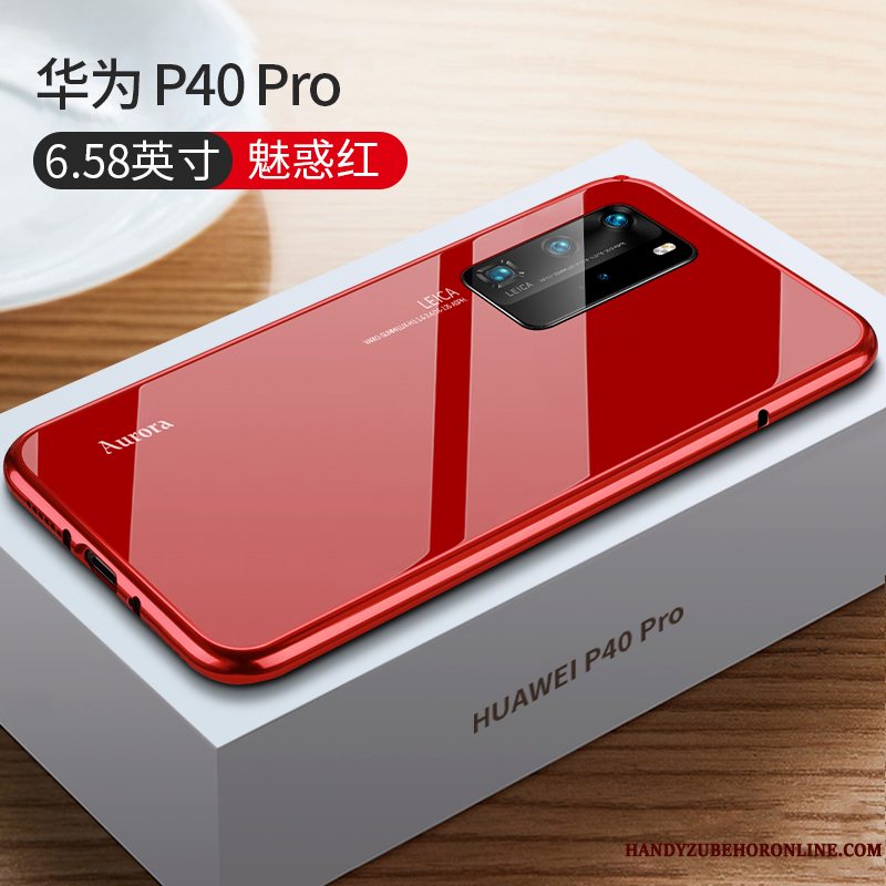 Etui Huawei P40 Pro Metal High End Telefon, Cover Huawei P40 Pro Tasker Tynd Af Personlighed