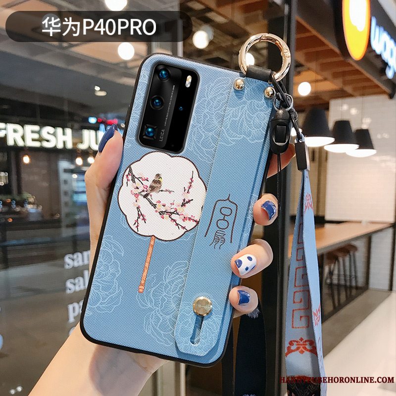 Etui Huawei P40 Pro Silikone Kinesisk Stil Trendy, Cover Huawei P40 Pro Beskyttelse Telefonaf Personlighed