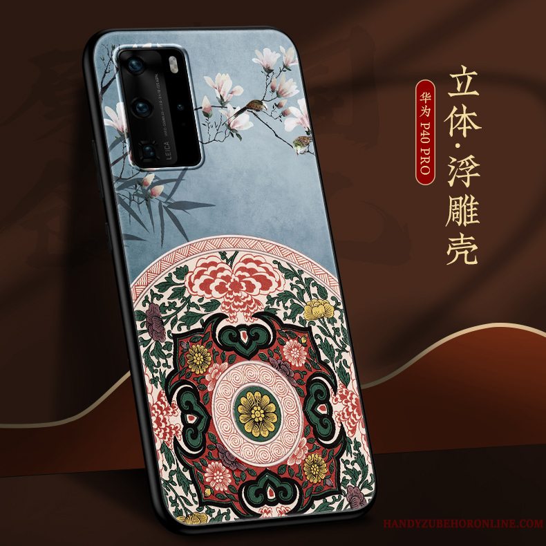 Etui Huawei P40 Pro Silikone Tynd Vind, Cover Huawei P40 Pro Tasker Ny Af Personlighed