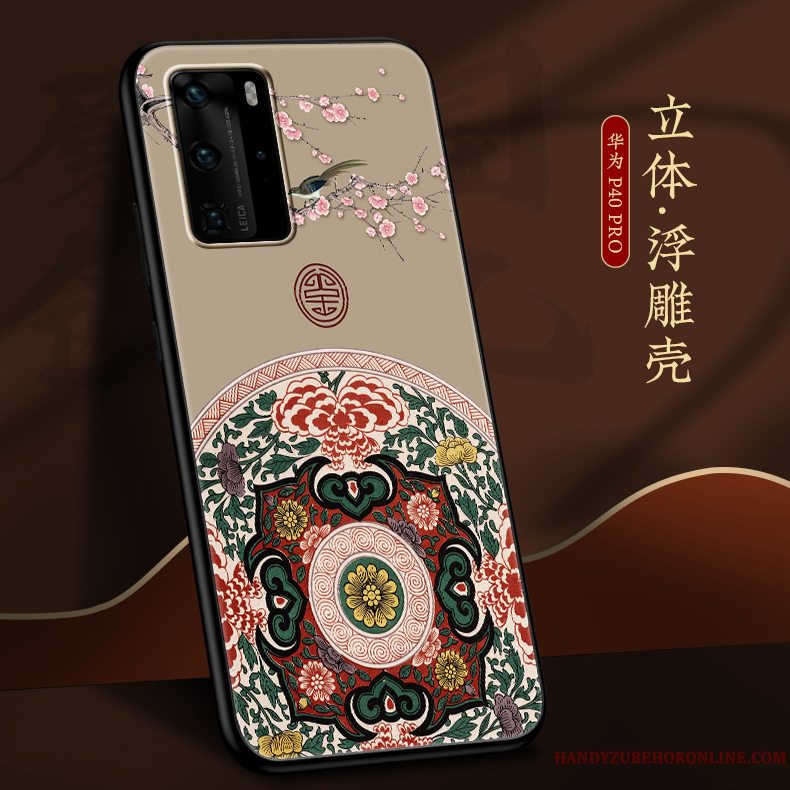 Etui Huawei P40 Pro Silikone Tynd Vind, Cover Huawei P40 Pro Tasker Ny Af Personlighed