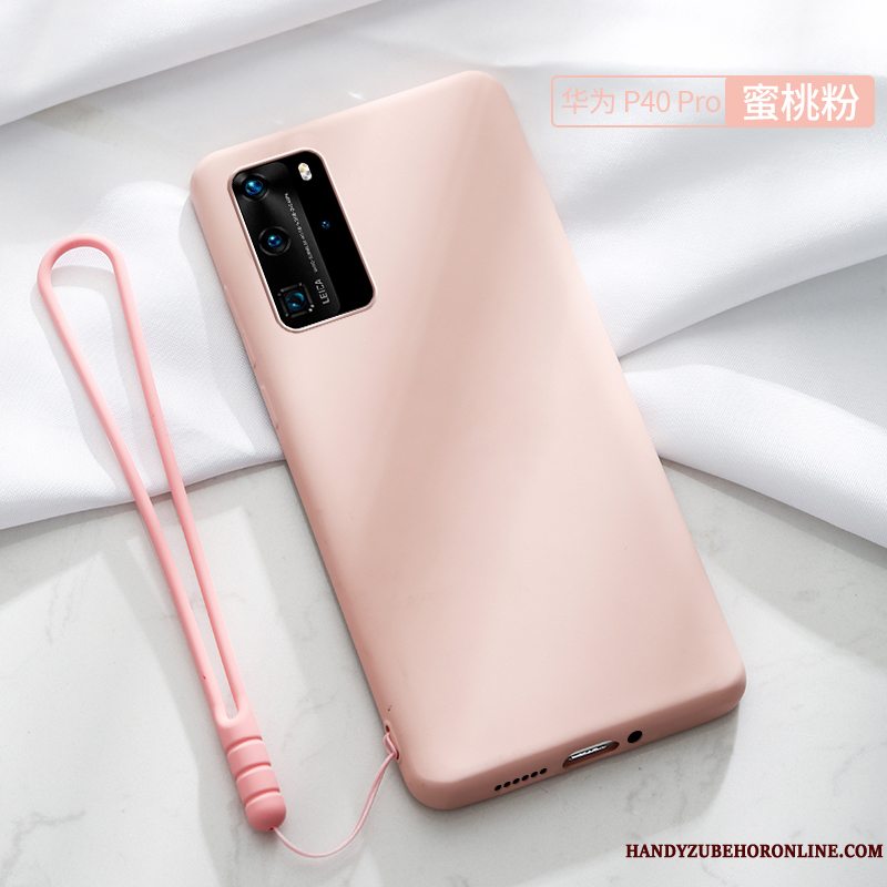 Etui Huawei P40 Pro Tasker Rød Tynd, Cover Huawei P40 Pro Beskyttelse Anti-fald Ny