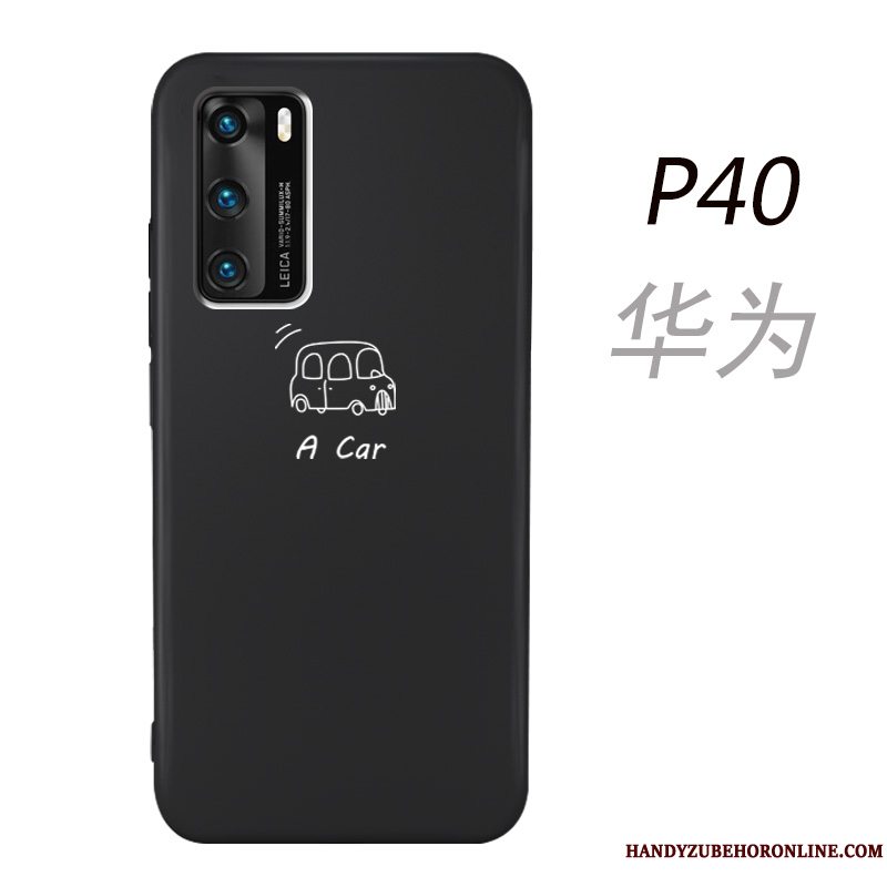 Etui Huawei P40 Tasker Telefonsort, Cover Huawei P40 Beskyttelse Net Red Hængende Ornamenter