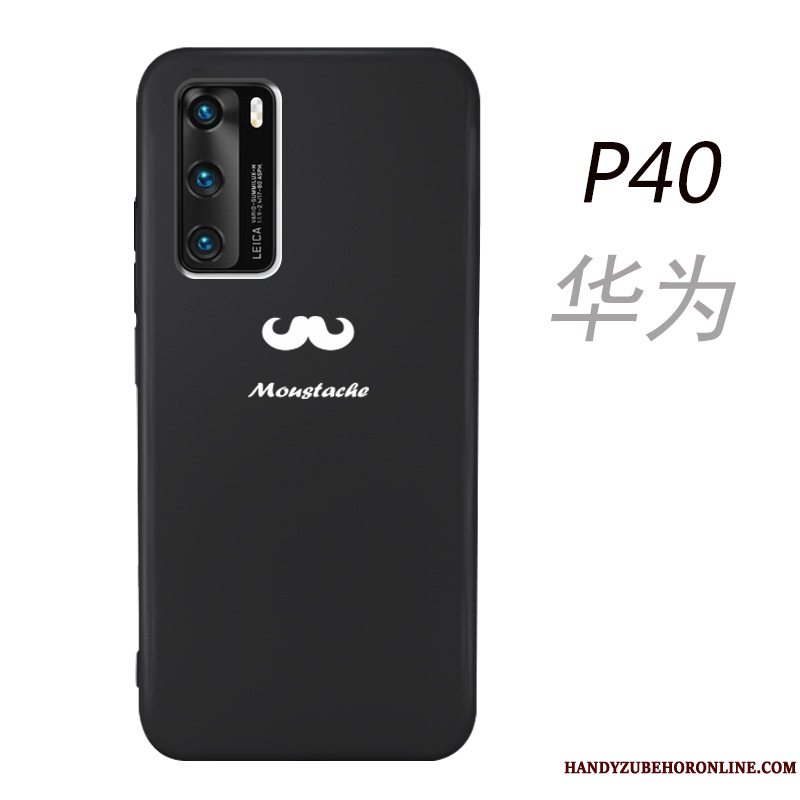 Etui Huawei P40 Tasker Telefonsort, Cover Huawei P40 Beskyttelse Net Red Hængende Ornamenter