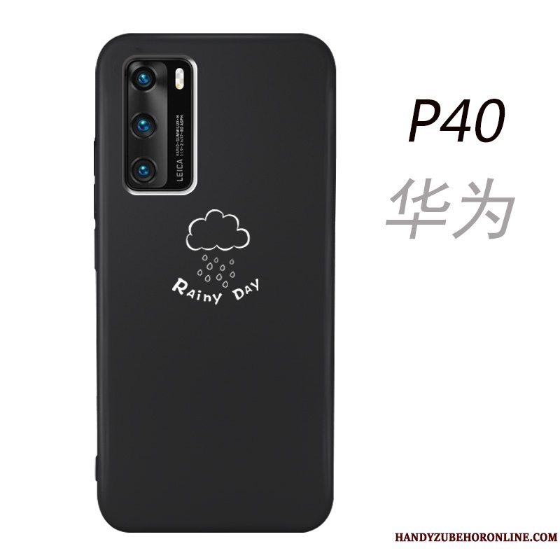 Etui Huawei P40 Tasker Telefonsort, Cover Huawei P40 Beskyttelse Net Red Hængende Ornamenter