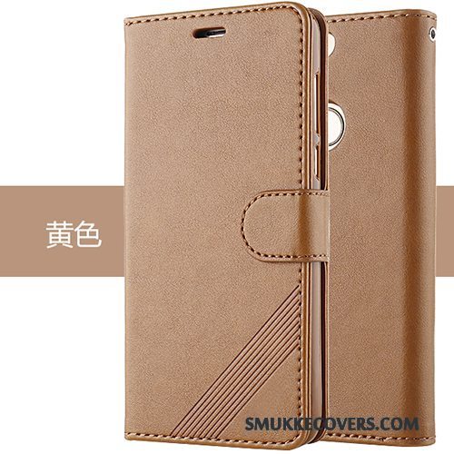 Etui Huawei P8 Lite 2017 Beskyttelse Telefonungdom, Cover Huawei P8 Lite 2017 Læder Lyserød