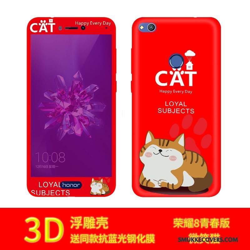 Etui Huawei P8 Lite 2017 Kreativ Rød Telefon, Cover Huawei P8 Lite 2017 Beskyttelse Anti-fald Af Personlighed