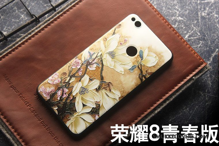 Etui Huawei P8 Lite 2017 Tasker Gul Hængende Ornamenter, Cover Huawei P8 Lite 2017 Kreativ Anti-fald Ungdom