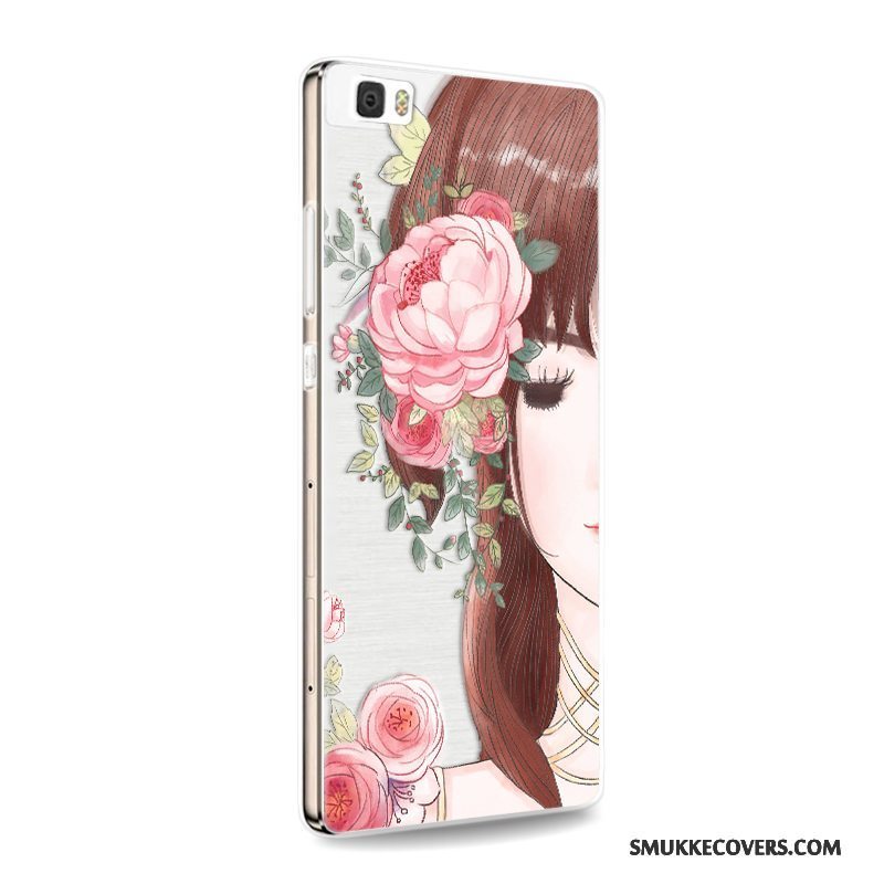 Etui Huawei P8 Lite Beskyttelse Ungdom Lyse, Cover Huawei P8 Lite Blød Telefonlilla