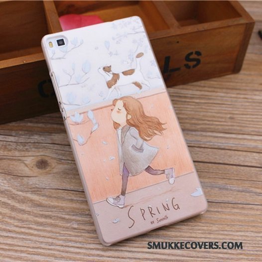 Etui Huawei P8 Lite Farve Hængende Ornamenter Nubuck, Cover Huawei P8 Lite Beskyttelse Telefonungdom