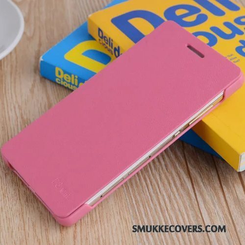 Etui Huawei P8 Lite Læder Anti-fald Ungdom, Cover Huawei P8 Lite Beskyttelse Orange