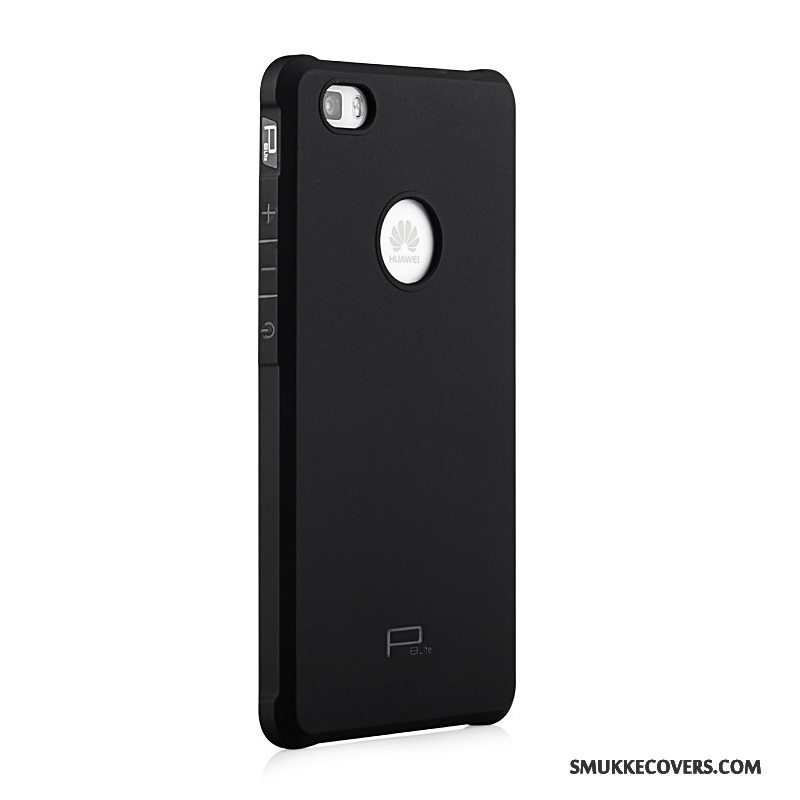 Etui Huawei P8 Lite Relief Lys Ungdom, Cover Huawei P8 Lite Blød Rød Nubuck