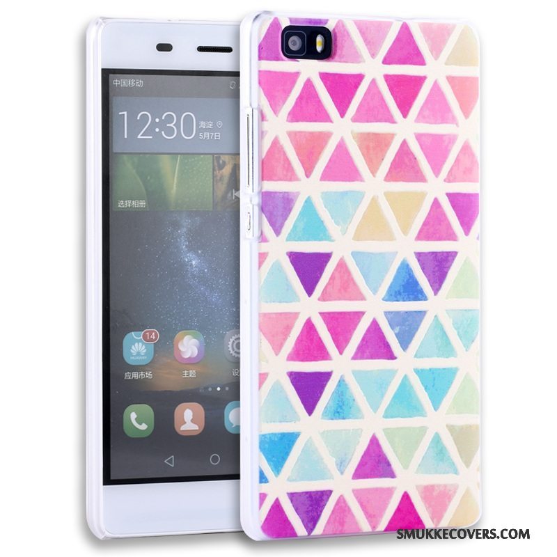 Etui Huawei P8 Lite Relief Telefonungdom, Cover Huawei P8 Lite Beskyttelse Lilla