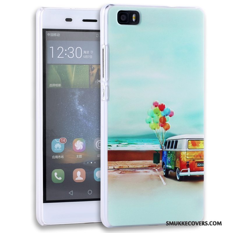 Etui Huawei P8 Lite Relief Telefonungdom, Cover Huawei P8 Lite Beskyttelse Lilla