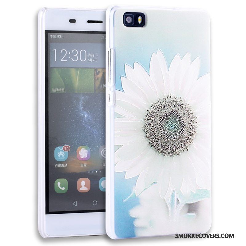 Etui Huawei P8 Lite Relief Telefonungdom, Cover Huawei P8 Lite Beskyttelse Lilla