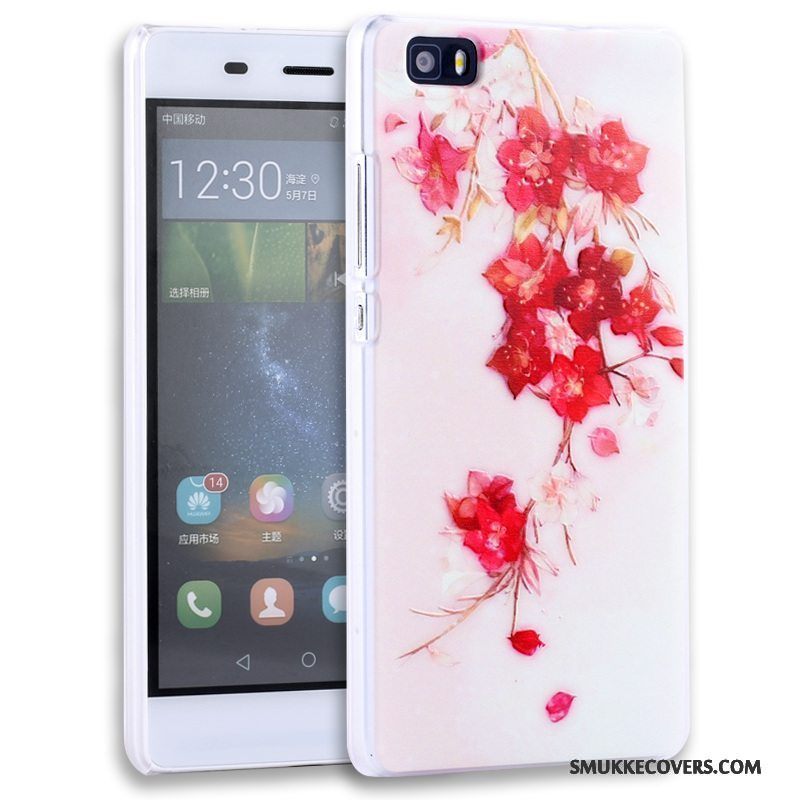 Etui Huawei P8 Lite Relief Telefonungdom, Cover Huawei P8 Lite Beskyttelse Lilla