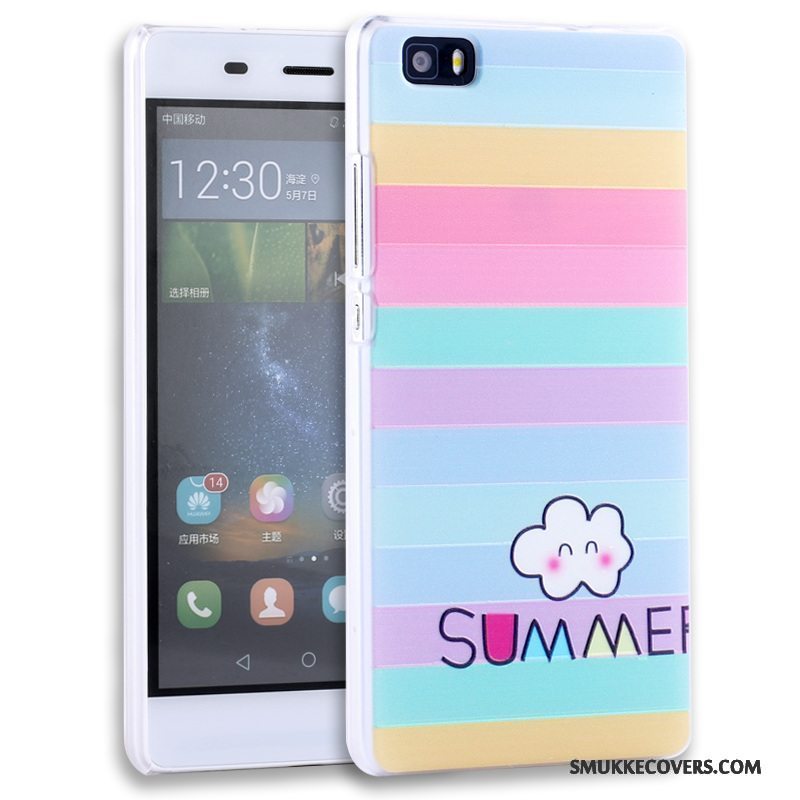 Etui Huawei P8 Lite Relief Telefonungdom, Cover Huawei P8 Lite Beskyttelse Lilla