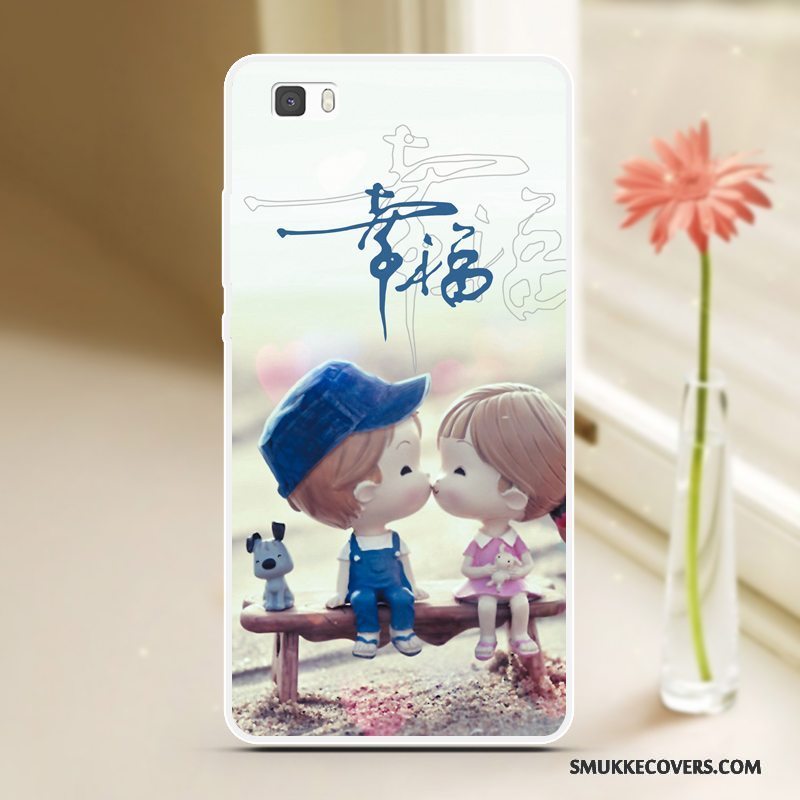 Etui Huawei P8 Lite Silikone Cool Blå, Cover Huawei P8 Lite Blød Ungdom Telefon