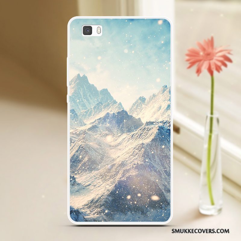 Etui Huawei P8 Lite Silikone Cool Blå, Cover Huawei P8 Lite Blød Ungdom Telefon