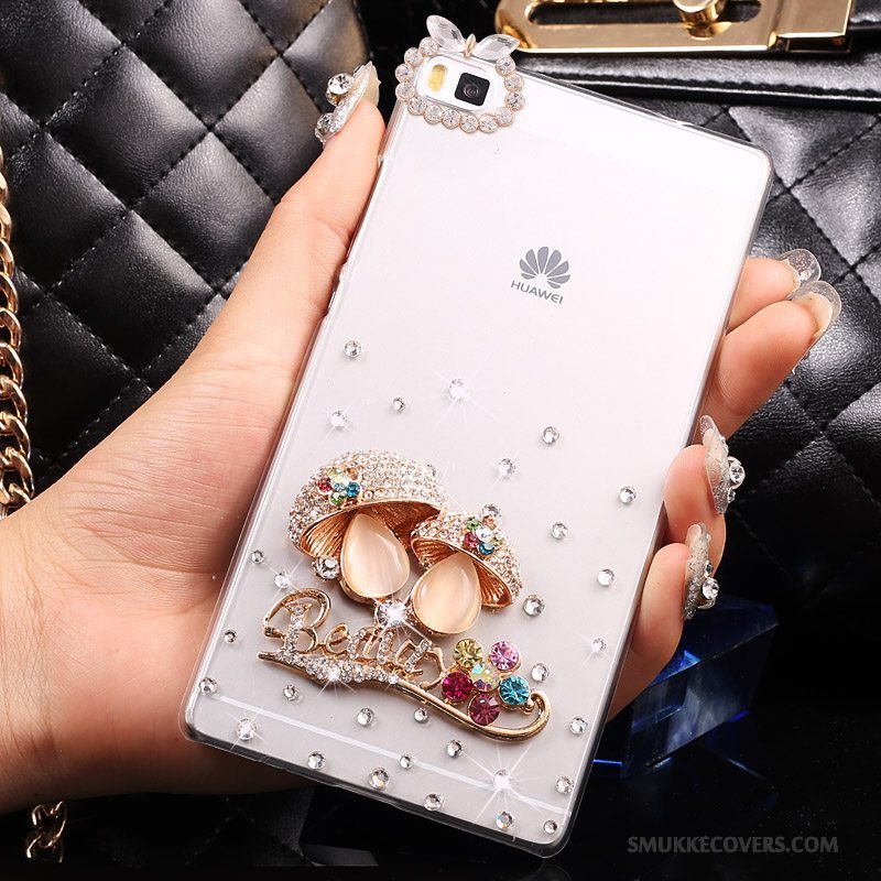 Etui Huawei P8 Lite Strass Telefonungdom, Cover Huawei P8 Lite Beskyttelse Hård Guld