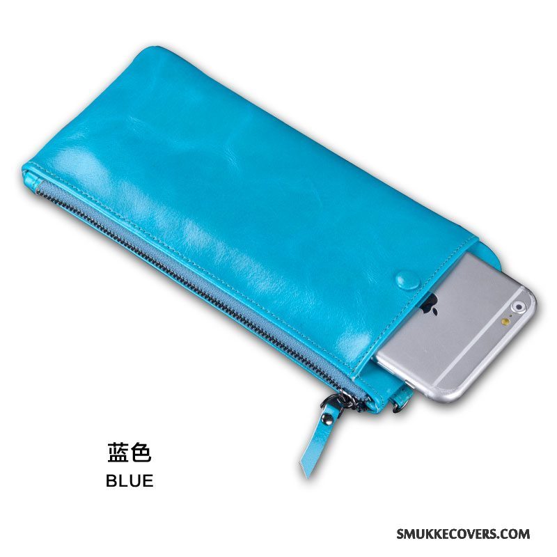 Etui Huawei P8 Lite Tasker Ungdom Telefon, Cover Huawei P8 Lite Tegnebog Blå
