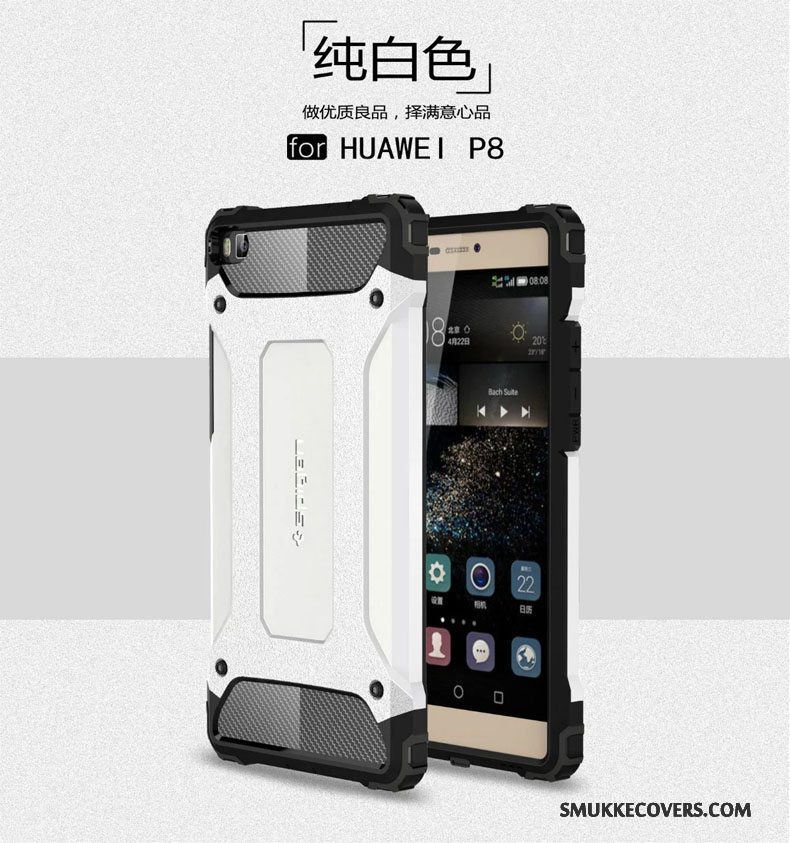 Etui Huawei P8 Tasker Gasbag Telefon, Cover Huawei P8 Silikone Rød Anti-fald