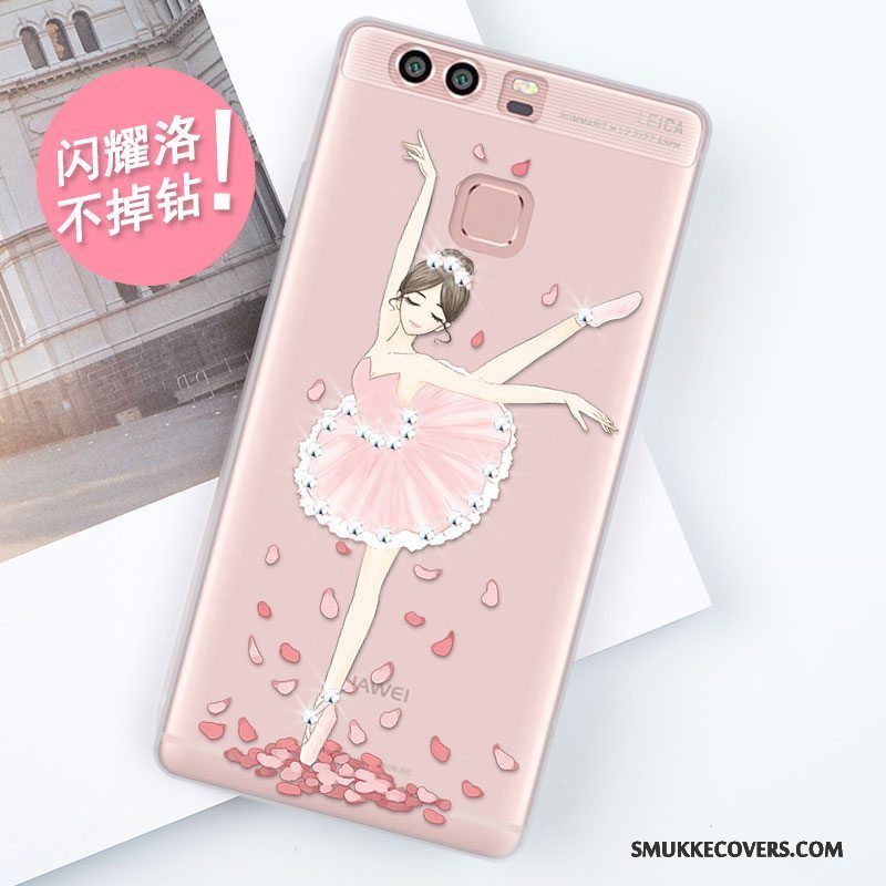 Etui Huawei P9 Beskyttelse Anti-fald Af Personlighed, Cover Huawei P9 Tasker Blå Telefon