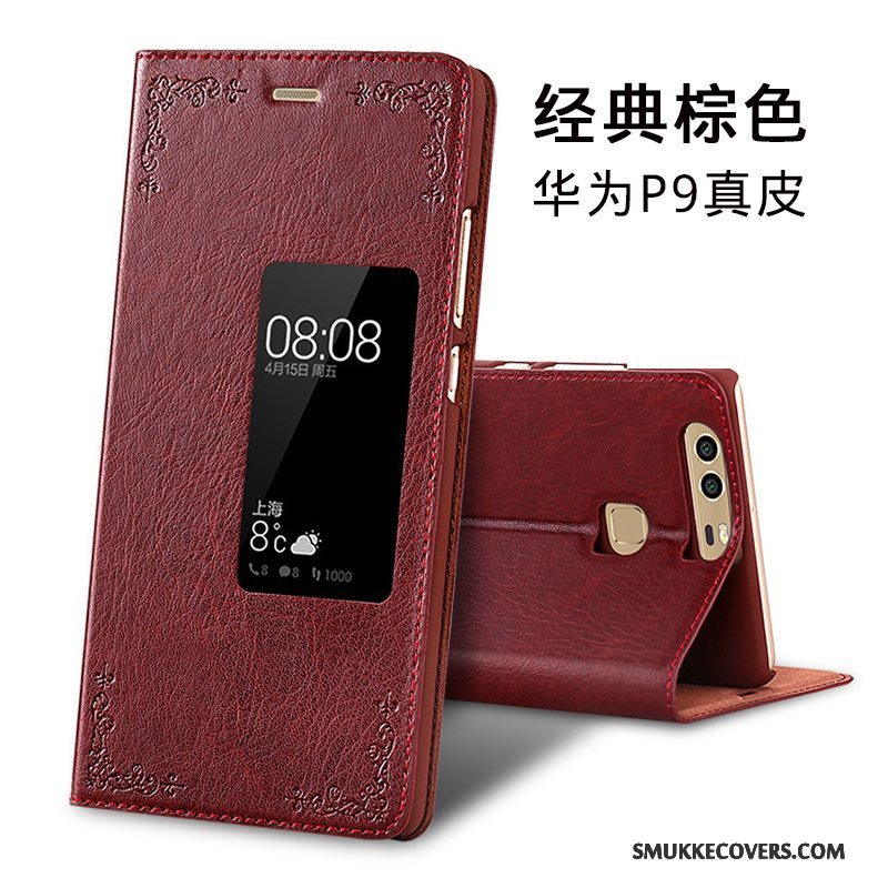 Etui Huawei P9 Beskyttelse Anti-fald Telefon, Cover Huawei P9 Tasker Guld