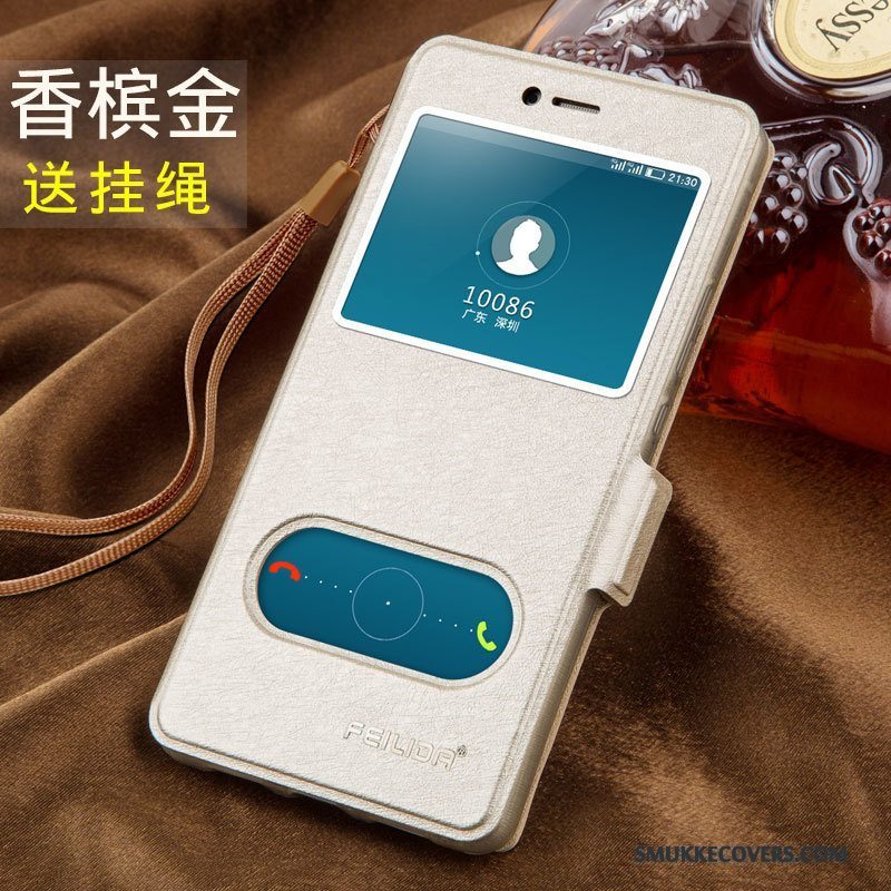 Etui Huawei P9 Lite Beskyttelse Mørkeblå Telefon, Cover Huawei P9 Lite Læder Ungdom