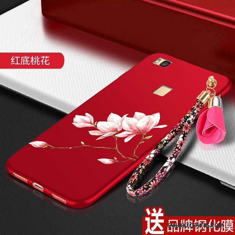 Etui Huawei P9 Lite Tasker Trend Rød, Cover Huawei P9 Lite Anti-fald Ungdom