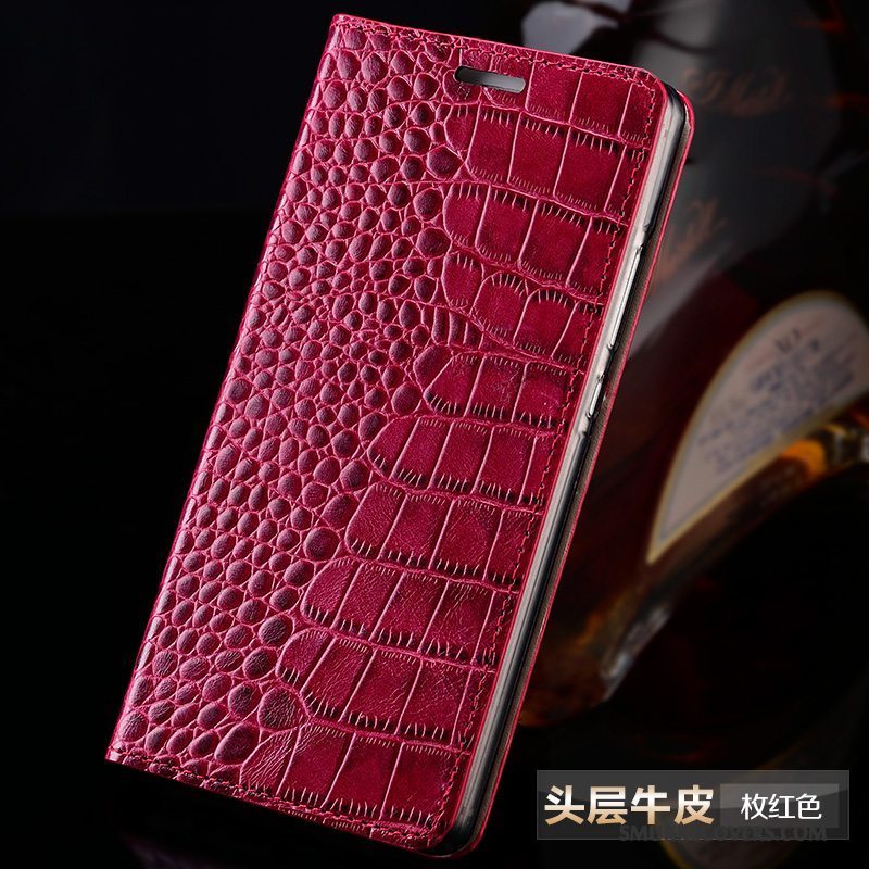 Etui Huawei P9 Luksus Rød Telefon, Cover Huawei P9 Folio Tilpas Anti-fald