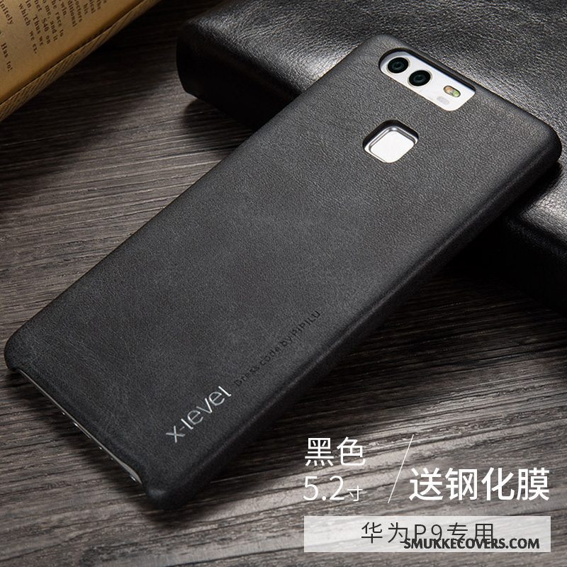 Etui Huawei P9 Læder Tynd Anti-fald, Cover Huawei P9 Beskyttelse Ny Telefon