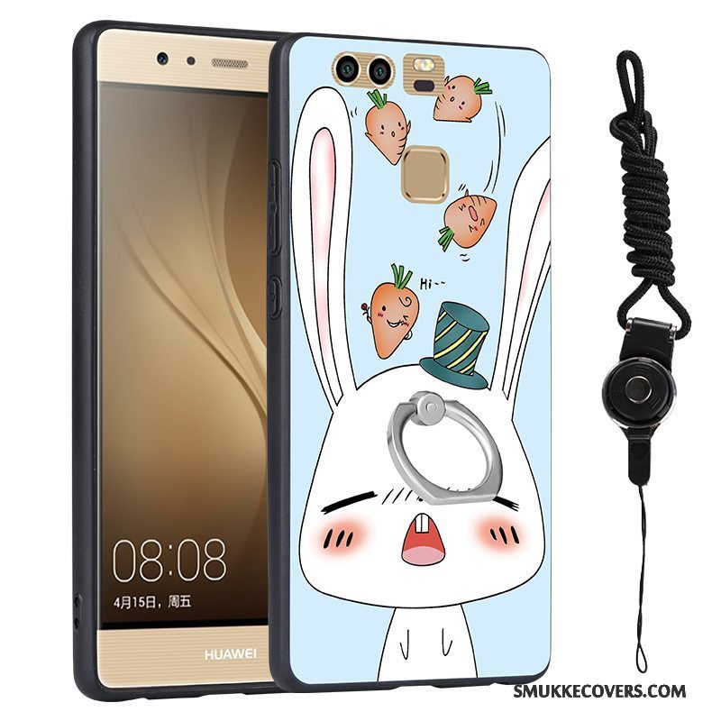 Etui Huawei P9 Malet Hård Telefon, Cover Huawei P9 Relief Trend Hængende Ornamenter